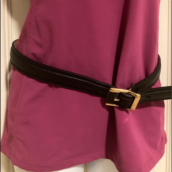 Burberry Black Leather 36/90 Waist Belt. - Picture 6 of 12